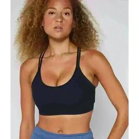 FourLaps Vitality Sports Bra Womens Small Black Gym/Workout NWT $58. - Picture 1 of 9